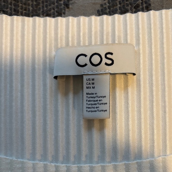 COS Cream Ribbed Tank Top - Picture 2 of 6